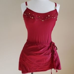 Christina - Swimsuit with sarong attached